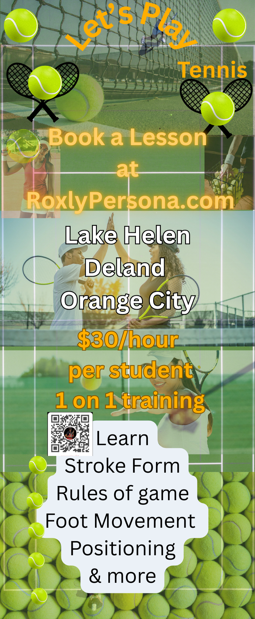 Learn Tennis - Tennis Lessons in Volusia County Florida