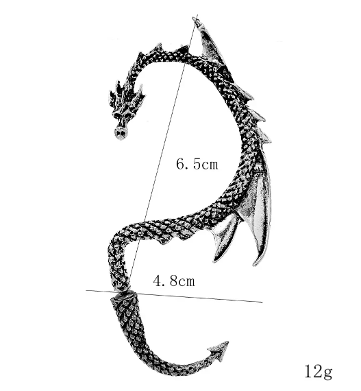 Unisex Dragon Earring (1 per order)