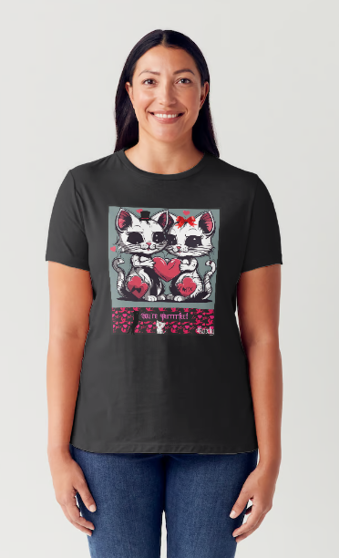 Women's "You're Puurfect" Valentine's T-Shirt Graphic