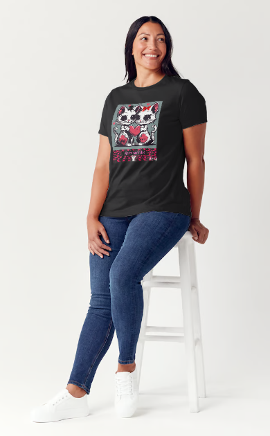 Women's "You're Puurfect" Valentine's T-Shirt Graphic