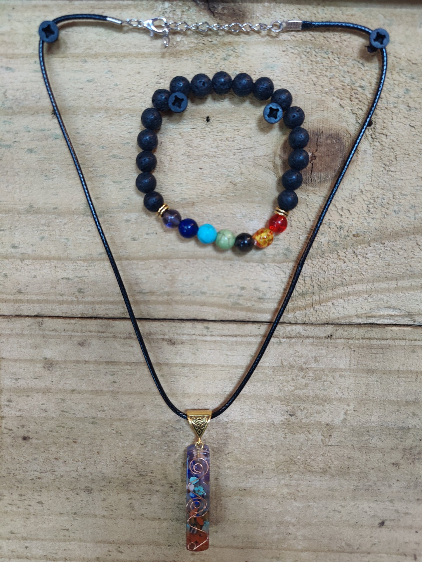 Good vibes Chakra Necklace and Bracelet