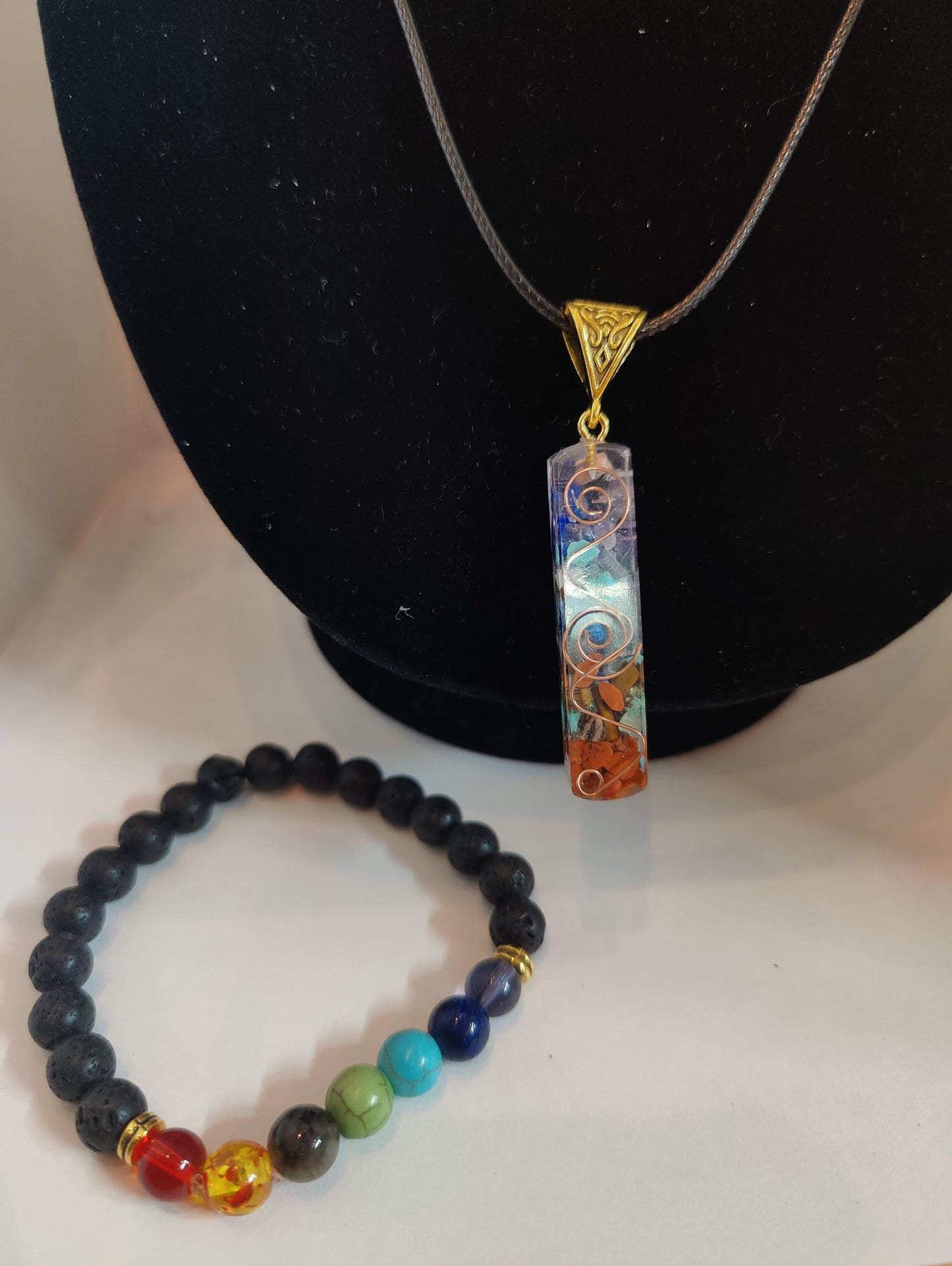 Good vibes Chakra Necklace and Bracelet